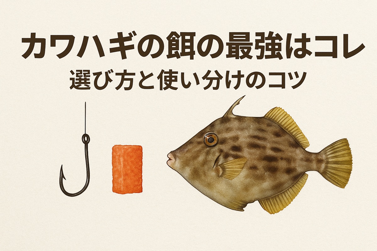 カワハギの餌の最強はコレ！初心者も釣れる選び方と使い分けのコツ