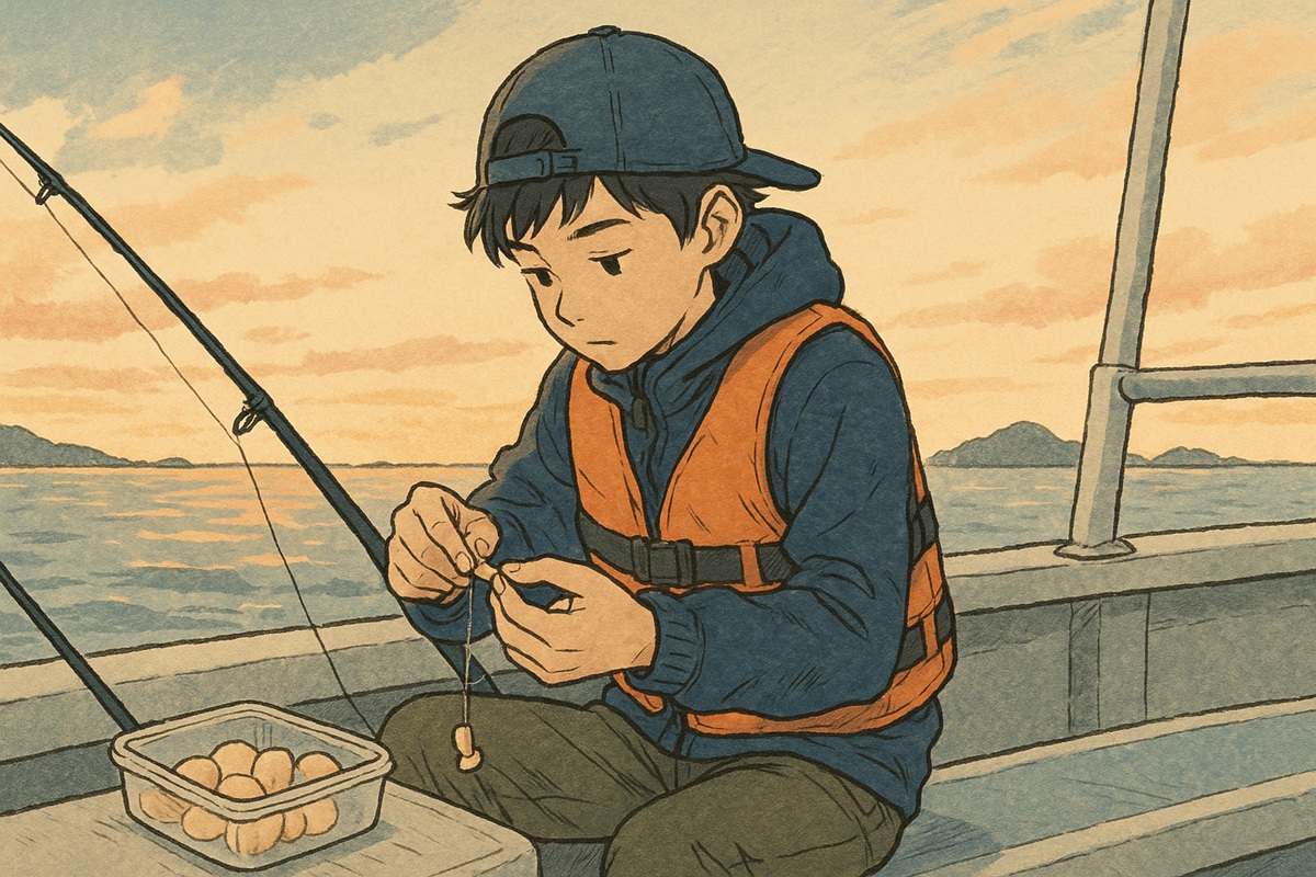 カワハギを釣るうえでホタテはエサ持ち重視の選択肢