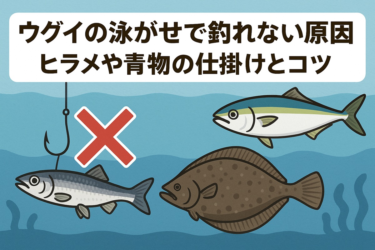 ウグイの泳がせで釣れない原因とは？ヒラメや青物の仕掛けとコツ