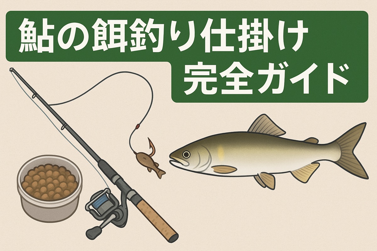 鮎の餌釣り仕掛けを完全ガイド！ラセン・ウキ・餌の選び方と釣り方