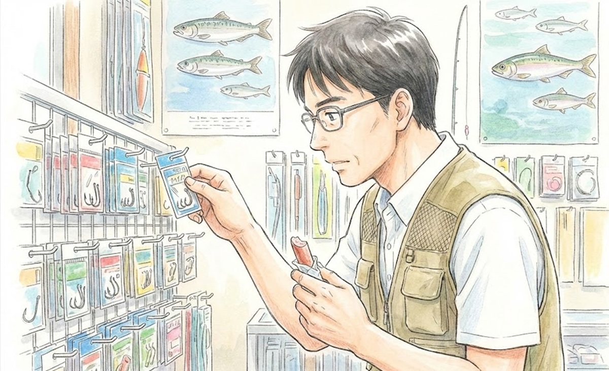 オイカワ狙いで魚肉ソーセージに合う針の選び方
