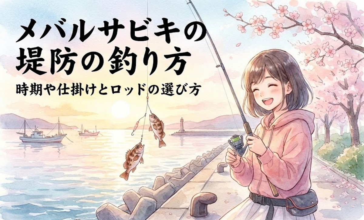 メバルサビキの堤防の釣り方を解説！時期や仕掛けとロッドの選び方