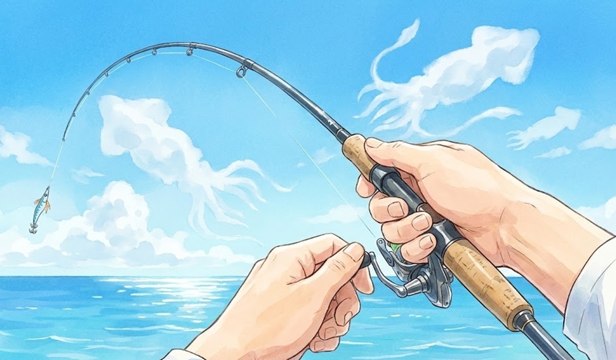 エギングロッドをカマス釣りに流用する場合のライン号数