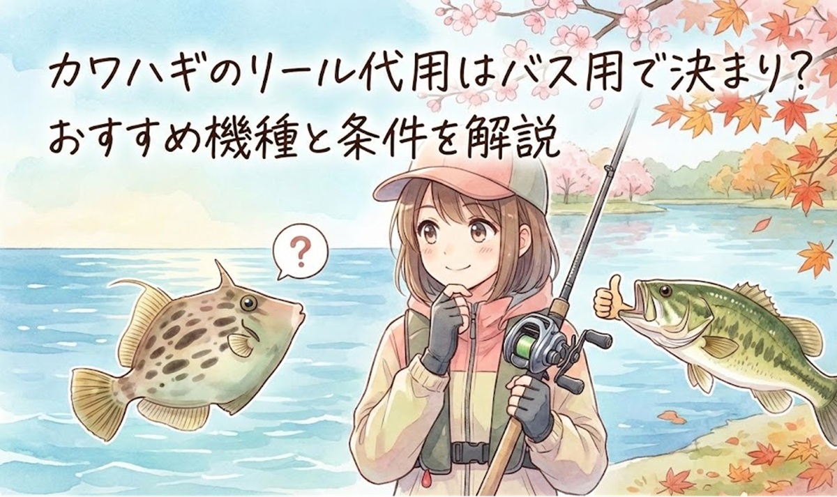 カワハギのリール代用はバス用で決まり？おすすめ機種と条件を解説