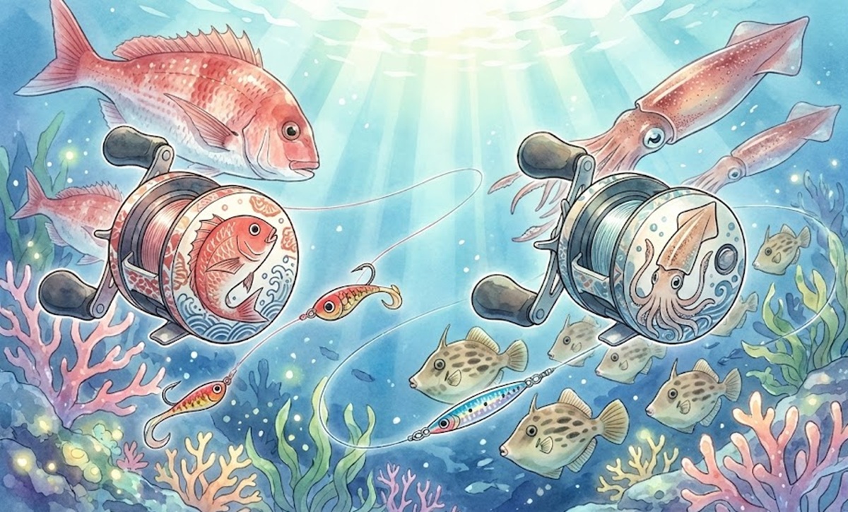 タイラバやイカメタル用リールはカワハギへの流用可否