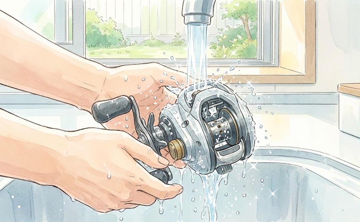 代用した淡水用リールを海で使う際の塩害対策